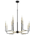 Quorum - Quorum 631-126980 Lacy, 12 Light Chandelier - LACY 12LT CHAND - NR/AGB