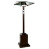 Tall Commercial Outdoor Patio Heater, Hammered Bronze