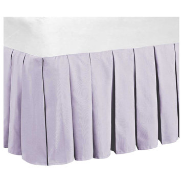 Classic 14" Dust Ruffle Bed Skirts, Lilac, 78" X 80"