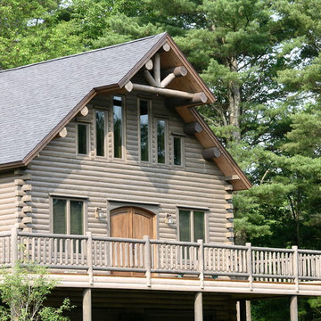 Big Twig Homes. Extreme Home Makeover Katahdin cedar log home