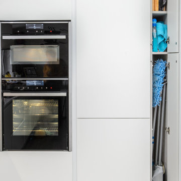 No space is a waste in a compact kitchen.