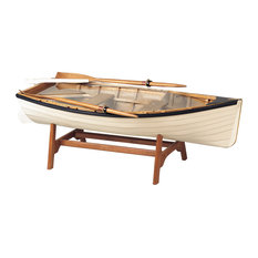 Cream Rowing Boat Tea Table