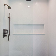 Herringbone Tile In Niche