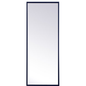 Elegant Lighting MR41436 Monet 36" x 14" Framed Bathroom Mirror - Blue