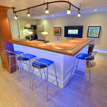 Basement Remodel LED Strip Lights