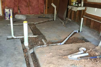 Example of a small minimalist garage design in Charlotte