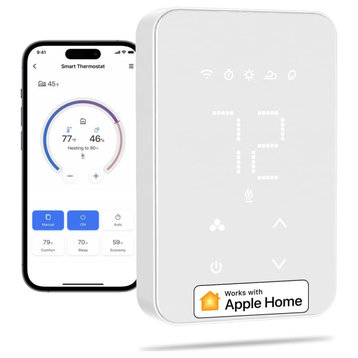 Smart Thermostat for Electric Baseboard and in-Wall Heaters Work With Apple Home
