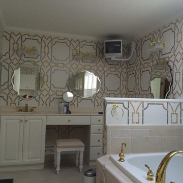 Stencil Projects using the Contempo Trellis Wall Stencil