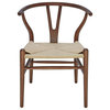 Jace Ming Modern Global Bazaar Rattan Brown Ash Dining Arm Chair