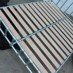 Rackham Galvanised Steel Pipe & Scaffolding Fittings Kingsize Bed Frame - Metal Bed Frames
