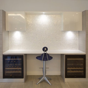 Desk Area With Dual Wine Storage