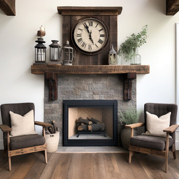 Gorgeous Fireplace Mantels with Wooden Corbels