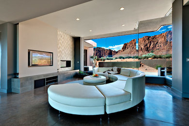 Example of a southwest living room design in Salt Lake City
