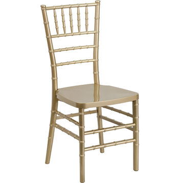 Flash Furniture Flash Elegance Gold Resin Stacking Chiavari Chair