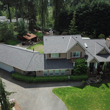 After Photo: CertainTeed Presidential Shadow Gray Composition Shingles - Snohomi