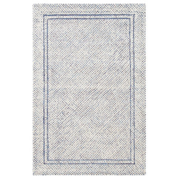 Safavieh Abstract Collection ABT341 Rug, Ivory/Navy, 2'x3'