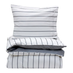 Gant Twill Stripe Bed Linen - Yankee Blue - Duvet Covers & Sets