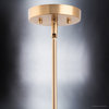 Luxury Mid-Century Modern Chandelier, Brushed Brass, ULB2260
