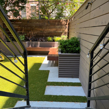 Manhattan UWS brownstone cozy backyard