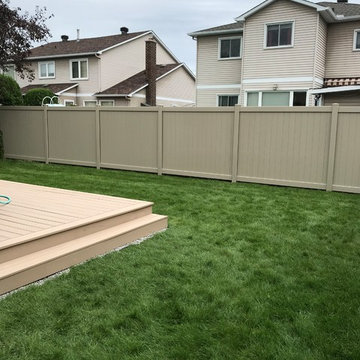 Azek deck and tuff Fence
