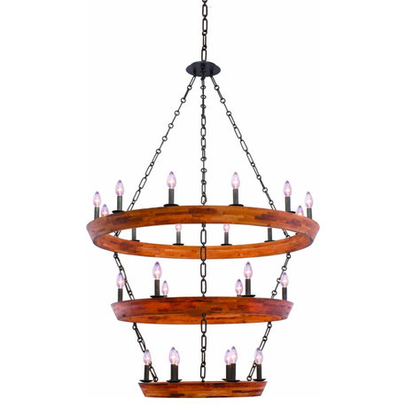 Kalco Lansdale (12+6+6) Light 3 Tier Chandelier