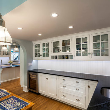 White Painted Cabinets Soapstone Countertops