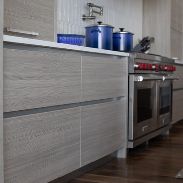 Milano - Fantasia + Bianco Lucido - Kitchen New Construction