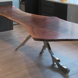 Madison Park Walnut Slab Dining Table - Products