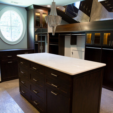 Espresso Master Closet with Island