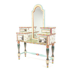 Rabbit Garden Dressing Table | MacKenzie-Childs - Bedroom & Makeup Vanities