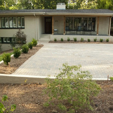 Driveway Parking Addition, Porch Extension, Landscape, and Low Voltage Lighting