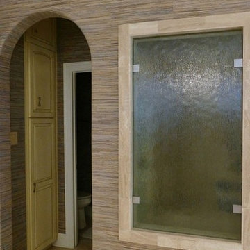 Challenge! Phillip Jeffries Grasscloth on Bullnose Corners