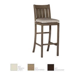 Club Aluminum Midcentury Bar Stool by Summer Classics - Outdoor Bar Stools And Counter Stools