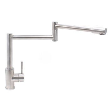 Novatto Max Commercial Kitchen Faucet, Stainless Steel