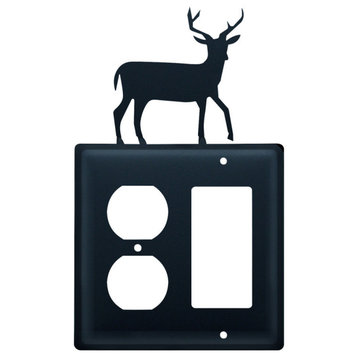 Single Outlet and GFI Cover, Deer