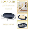 Bathroom Accessory Set, 4 Piece, Navy Blue, Soap Dish Only