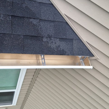 Top Down View - after gutter installation (look inside gutters)