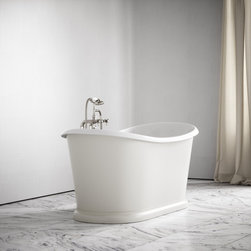 Deco Ellington Matte Cream Freestanding Cast Iron Bath - Baths