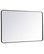 Elegant Decor MR803048BK Soft Corner Metal Rectangular Mirror, 30"x48"