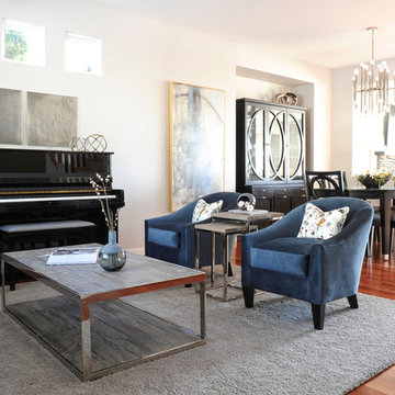 Glamorous Living and Dining Room