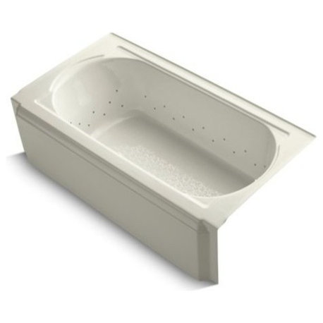 Kohler Memoirs 60"x34" Alcove Bubblemassage Air Bath,Right-Hand Drain, Biscuit