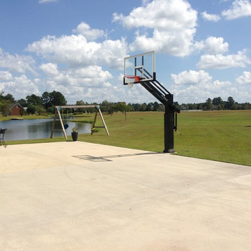 Garrett B's Pro Dunk Diamond Basketball System on a 50x42 in Grimesland, NC