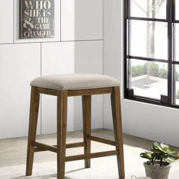 Sasha Counter Height Stool with Upholstered Seat