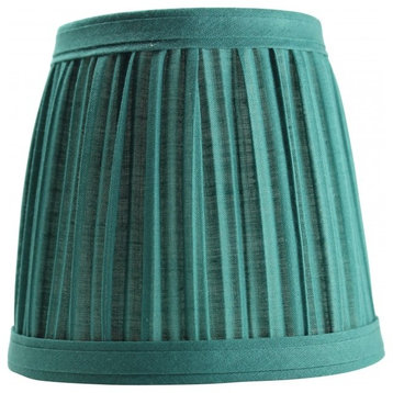 Renovators Supply Green Lamp Shades for Table Lamps Tall Pleated Lamp Shade