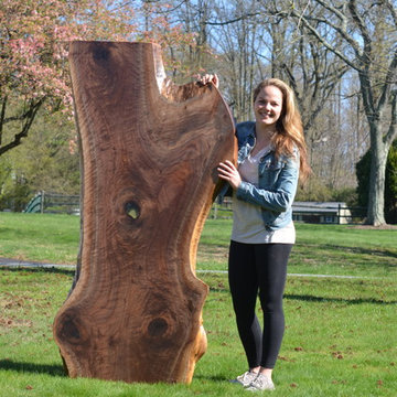 WOODLYNNS EDGE " Live edge slab table and woodwork "
