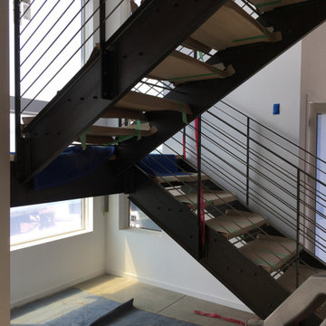 Custom Kit Stair and Railing System for New Construction Home