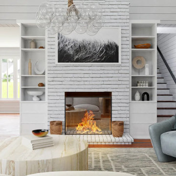 Bright Modern Coastal Living Room
