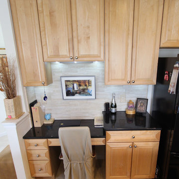 Cambria Edinburgh Countertops with No Grout Beige Tile ~ Copley, OH