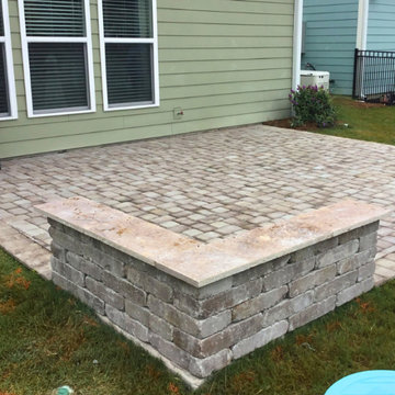 Paver Patio with Sitting Wall – Charleston, SC