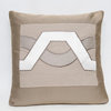 Wave Satin Pillow, Beige, 22"x22"